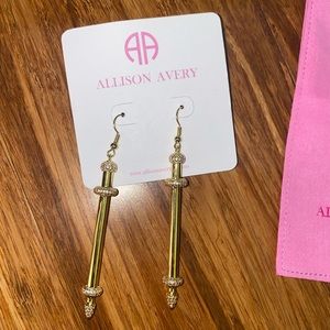 Allison Avery gold earrings.